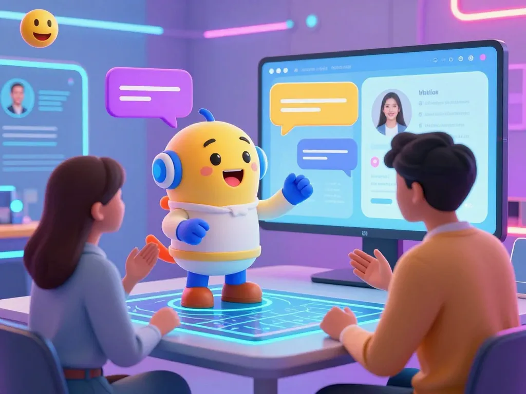 Engaging AI chat NSFW interaction in a vibrant digital environment with interactive chatbot features.