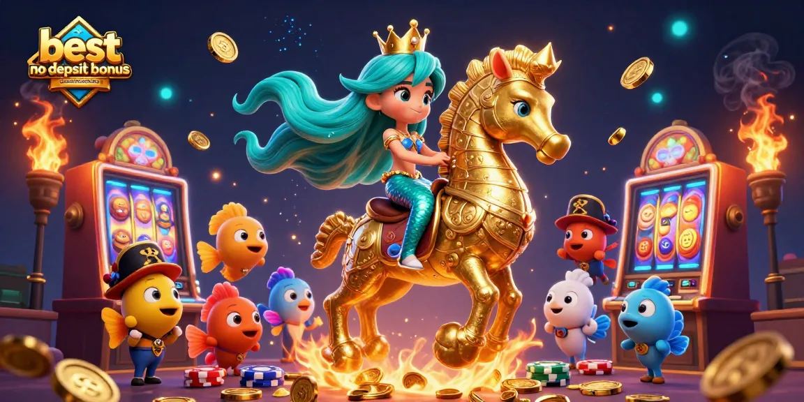 Experience the excitement of the best no deposit bonus casinos and codes in Australia in this vibrant 3D scene.