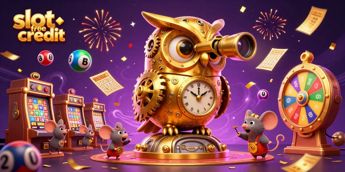 Engage in thrilling slot games with slot free credit and vibrant casino elements in a dynamic 3D scene.